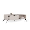 Tafel awa CORDOBA – Kasjmier beige – 2 laden – 2 planken