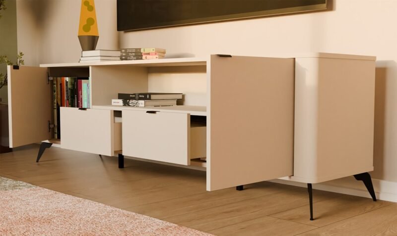 cordoba20 TV-meubel CORDOBA 2D2S – Kasjmier beige – 2 laden