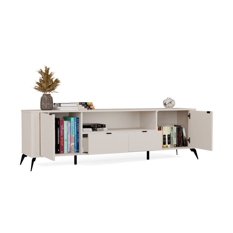 cordoba8 TV-meubel CORDOBA 2D2S – Kasjmier beige – 2 laden
