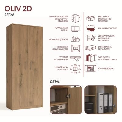 grafikanastroneinfografika Rek OLIV 2D 2 – Artisan eiken – 2 deuren