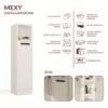 grafikanastroneinfografika5 Badkamerkast MEXY 1D – 1 deur – 4 planken