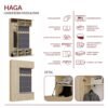 Garderobemeubel HAGA III/1Sz2W – Sonoma eiken