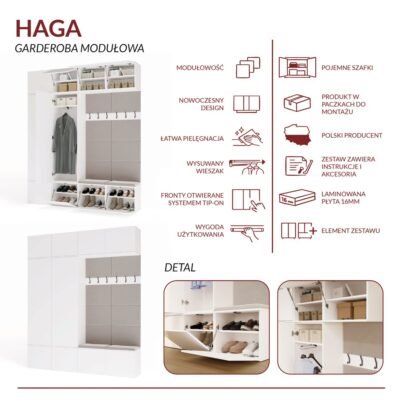 haga2SZ2WINFOgrafika Garderobemeubel HAGA IV 2Sz2W