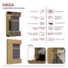 haga4 Garderobemeubel HAGA III/1Sz2W – Artisan eiken