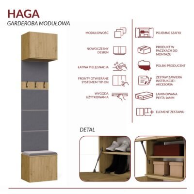 haga5 Garderobemeubel HAGA 1W
