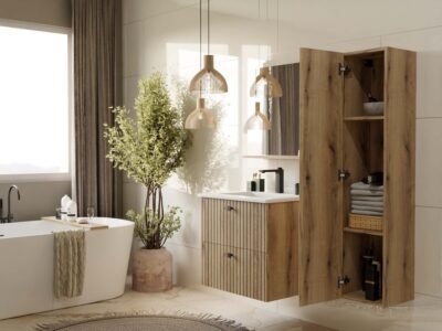 lustro60wizualizacja4 Badkamerspiegel TIGO LUSTRO 60 – 60 × 61,5 cm – Evoke eiken