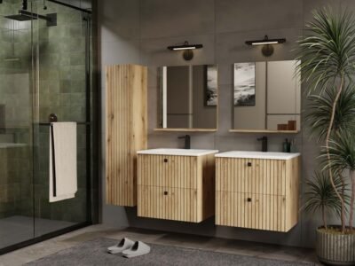 lustro60wizualizacja9 Badkamerspiegel TIGO LUSTRO 60 – 60 × 61,5 cm – Evoke eiken