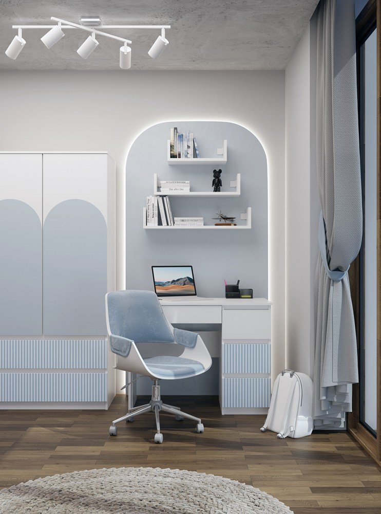 mijas_prawyniebieski Bureau Mijas – Blauw – rechts