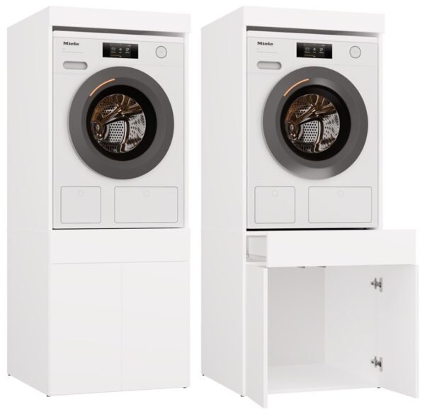 Wasmachinekast POLA TWIN 1S – met opbergruimte