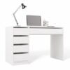 Bureau ARTO – 120 cm – Wit – 5 laden