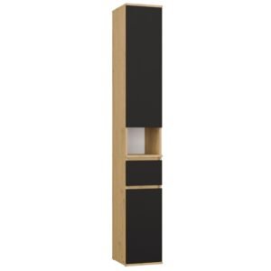 Rek LIOR 2D1S – Artisan eiken / Zwart