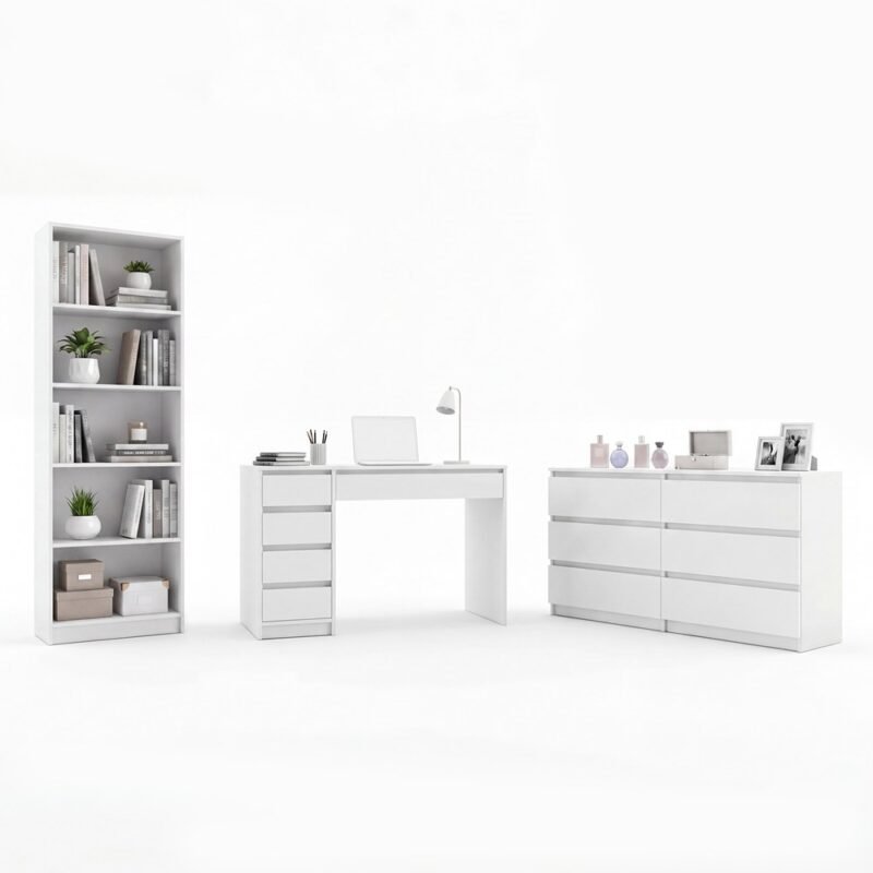 miniaturka Bureauset Arto Komoda Malwa M6 – Wit