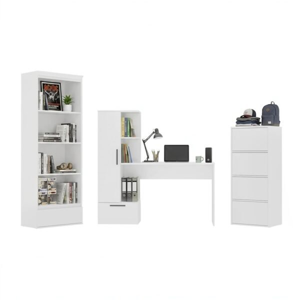 Bureauset Cosmo Komoda Alma – Wit