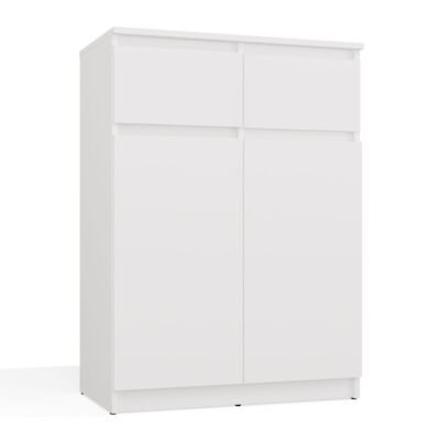 miniaturka Dressoir Malwa 2DD2S – Wit – 2 laden – 2 deuren