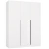 Kledingkast SENSO 3D 150 – 150 cm – Wit / Zwart – 3 deuren