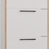 Schoenenkast Paula – Artisan eiken / Wit – 3 deuren