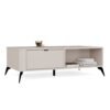 Tafel awa CORDOBA – Kasjmier beige – 2 laden – 2 planken