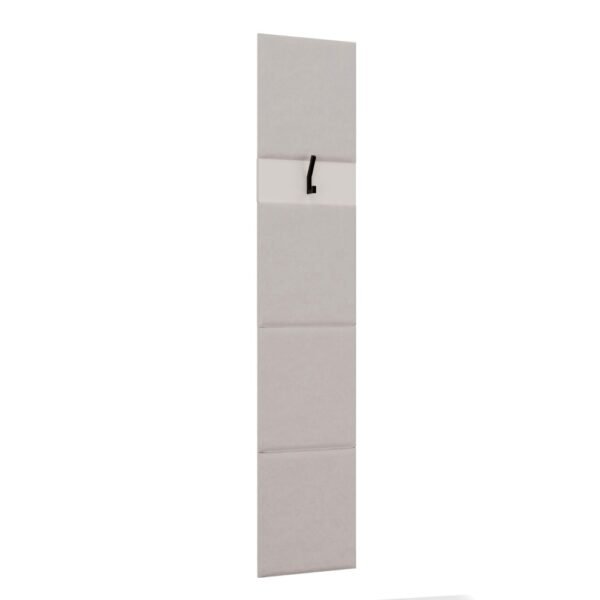 Garderobemeubel HAGA – Kasjmier beige – met beklede zitting