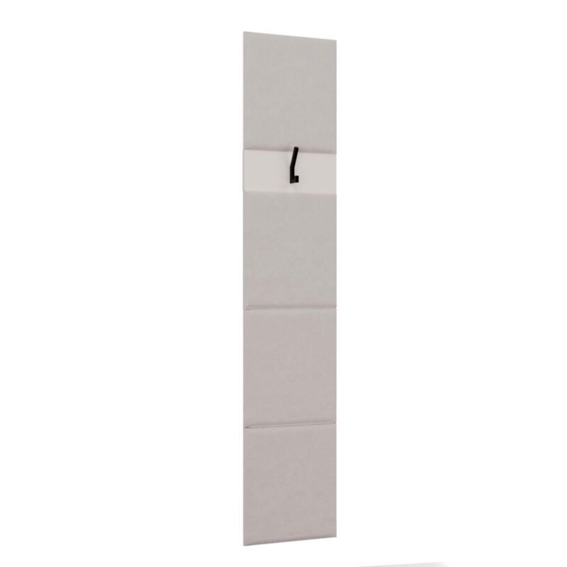 Garderobemeubel HAGA – Kasjmier beige – met beklede zitting