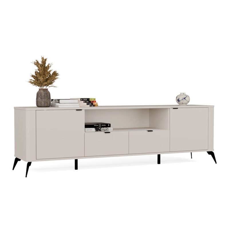 miniaturka3 TV-meubel CORDOBA 2D2S – Kasjmier beige – 2 laden