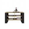 modern-4p Tafel Modern 4P – Artisan eiken / Zwart