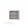 Kledingkast SENSO 3D – 150 cm – Kasjmier – met opzetstuk