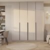 Kledingkast SENSO 4D – 250 × 200 cm – Kasjmier / Zwart – met opzetstuk