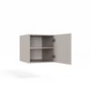 Kledingkast SENSO 3D – 250 cm – Kasjmier / Zwart – met opzetstuk