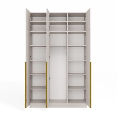 Kledingkast SENSO 3D – 150 cm – Kasjmier – met opzetstuk