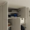 Kledingkast SENSO 4D – 250 × 200 cm – Kasjmier / Zwart – met opzetstuk