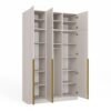 Kledingkast SENSO 3D – 150 cm – Kasjmier – met opzetstuk