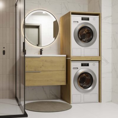 polatwinartisan3 Wasmachinekast POLA TWIN – met opbergruimte