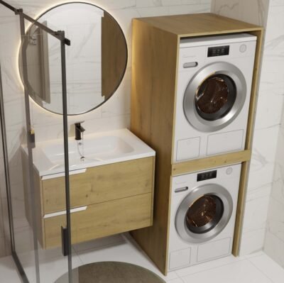 polatwinartisan7 Wasmachinekast POLA TWIN – met opbergruimte