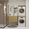 polatwinartisan9 Wasmachinekast POLA TWIN – met opbergruimte
