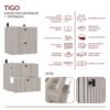 poprawione3 Wastafelmeubel TIGO 60 2S – Kasjmier – geribbeld front – met wastafel
