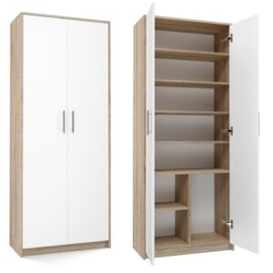 Rek Oliv 2D – Wit / Sonoma eiken