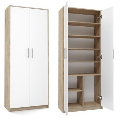 Rek Oliv 2D – Wit / Sonoma eiken