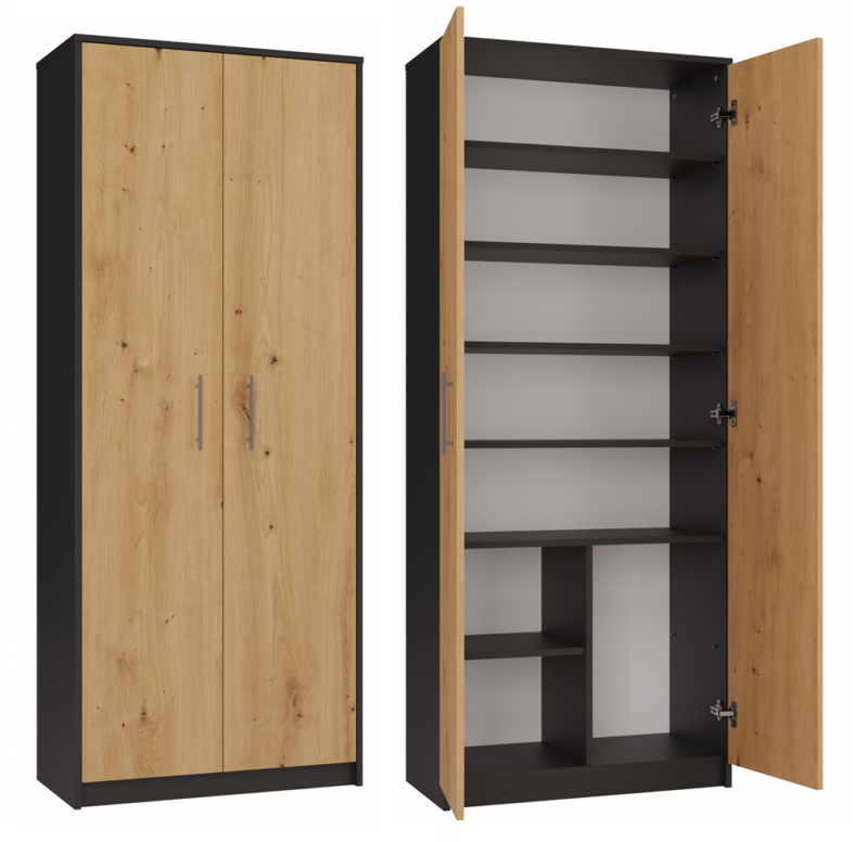 profilowe Rek Oliv 2D – Antraciet / Artisan eiken