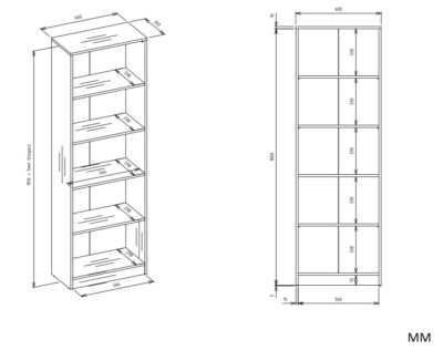 Bureauset Arto Komoda Malwa M6 – Wit