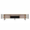 TV-meubel KAMA 160/SLIM – Zwart / Artisan eiken