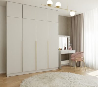 se1 Kledingkast SENSO 4D – 250 × 200 cm – Kasjmier – met opzetstuk