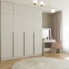Kledingkast SENSO 4D – 250 × 200 cm – Kasjmier / Zwart – met opzetstuk
