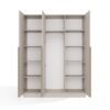 Kledingkast SENSO 3D 150 – 150 cm – Kasjmier beige – 3 deuren