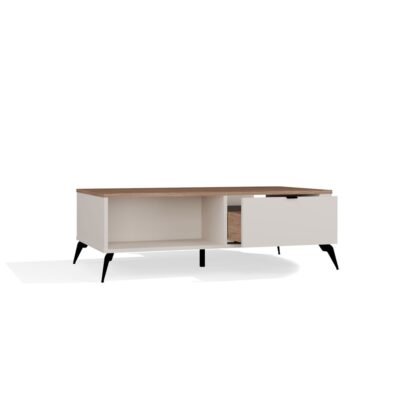 stolik2 Tafel awa CORDOBA – Castello eiken / Kasjmier beige – 2 laden