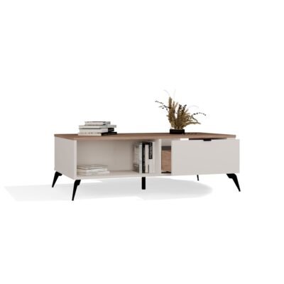 stolik3 Tafel awa CORDOBA – Castello eiken / Kasjmier beige – 2 laden