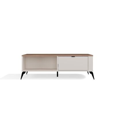 stolik4 Tafel awa CORDOBA – Castello eiken / Kasjmier beige – 2 laden