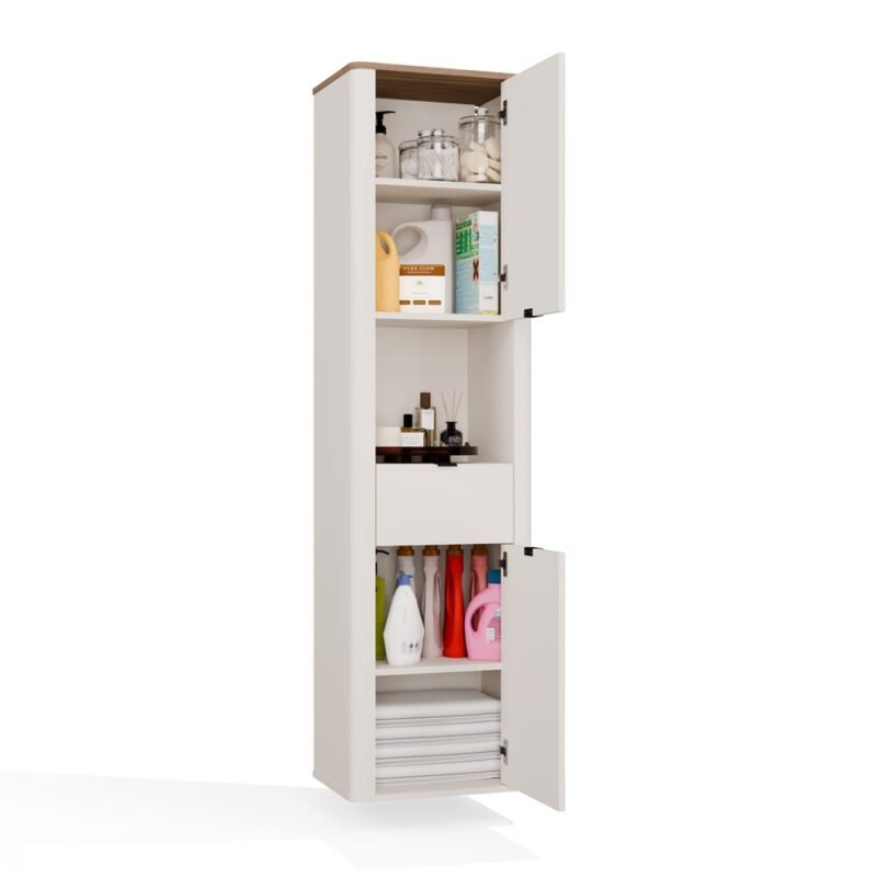 Badkamerkast CORDOBA 2D1S – Castello eiken / Kasjmier – hangend
