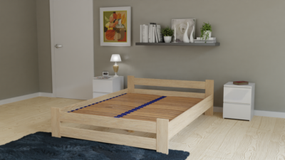 untitled11 Bedframe met lattenbodem 160 × 200 cm – Sonoma eiken
