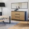 wiz-1allegro Dressoir COSTA 1D3S/2D3S BA – Artisan eiken / Antraciet