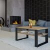 Tafel Modern 1P – Zwart / Artisan eiken